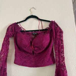 Women's Lace Top - Pink